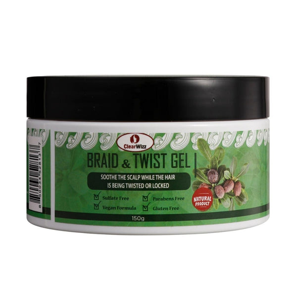 Hair Moisture & Smooth braid gel Anti-Frizz Hair Gel -6 oz