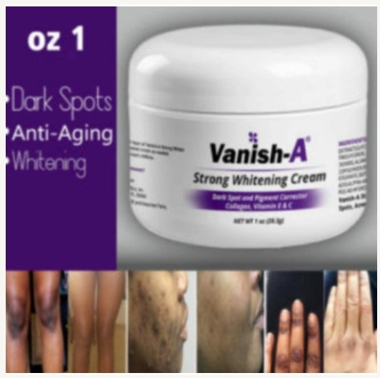 Vanish-A Strong Skin Cream- 1.oz, 2.oz, 4.oz
