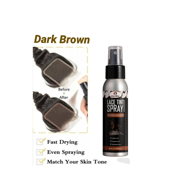 CLEARWIZZ Lace Tint Spray (Dark Brown) 2.7 fl. oz